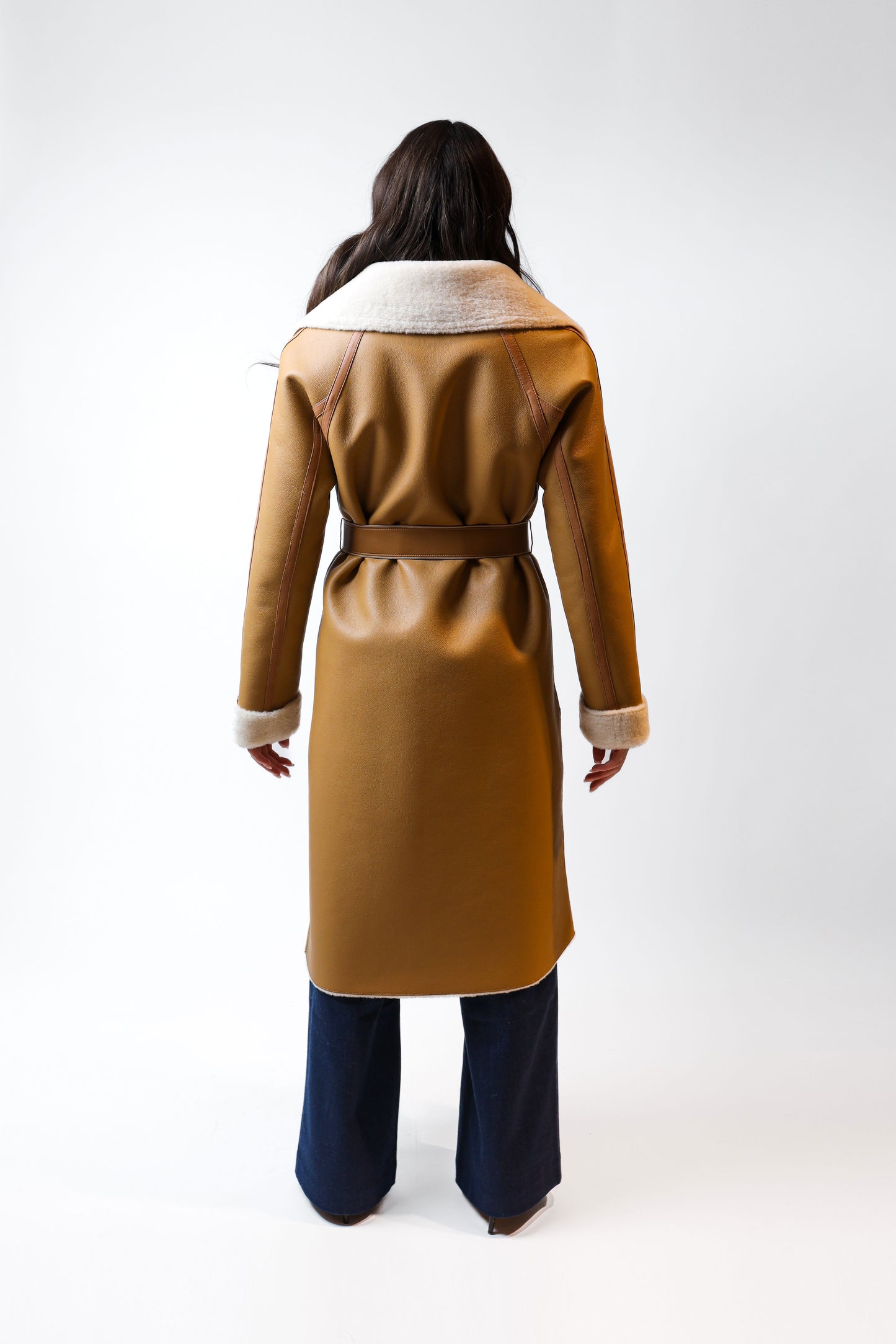 Sand-Colored Long Coat