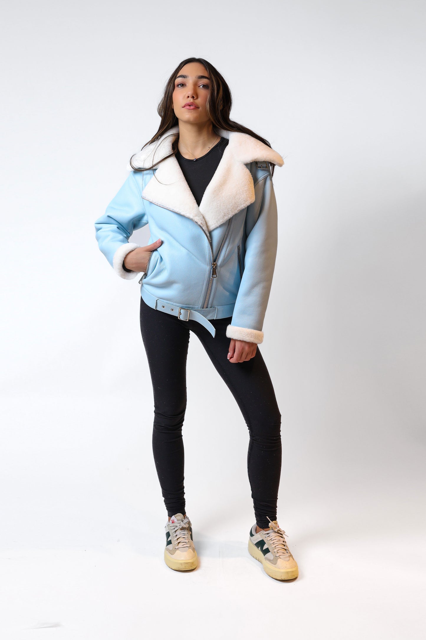 Shearling Jacket – Blue